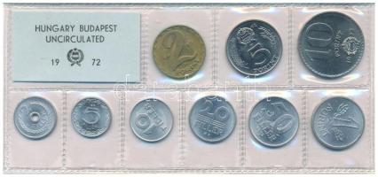 1972. 2f-10Ft (9xklf) érmés forgalmi sor fóliatokban T:UNC patina Adamo FO5