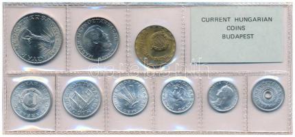 1981. 2f-10Ft (9xklf) érmés forgalmi sor fóliatokban, benne 10Ft Ni "FAO" T:UNC
Adamo FO1...
