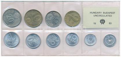 1983. 2f-20Ft (10xklf) érmés forgalmi sor fóliatokban T:UNC Adamo FO16