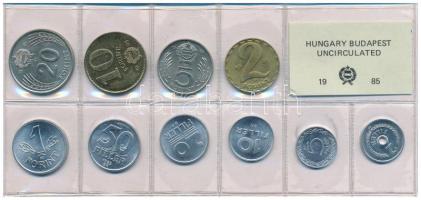 1985. 2f-20Ft (10xklf) érmés forgalmi sor fóliatokban T:UNC Adamo FO18