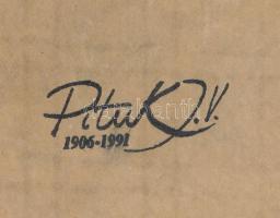 Pituk József Viktorián (1906-1991): Hortobágy (reklám v. plakátterv, 1940 körül?). Ceruza, papír, há...