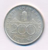 1993. 200Ft Ag "MNB" T:AU,XF kis patina Adamo F13
