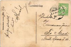 1912 Temesvár, Timisoara; Cs. és kir. hadbíróság. Uhrmann Henrik kiadása / K.u.k. Garnisonsgericht /...