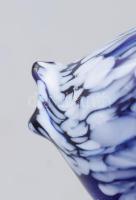 Murano ritkább kisméretű üveghal. Jelzés nélkül, hibátlan, h: 15 cm