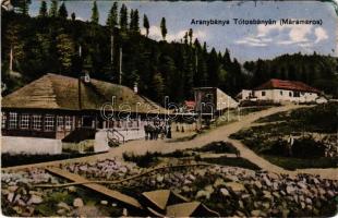 1918 Tótosbánya, Totos (Budfalva, Budesti, Máramaros); aranybánya. Berger Miksa utóda kiadása / gold mine (r)