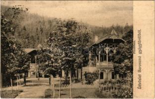 Borosznófürdő, Brusno-kúpele (Borosznó, Brusznó, Brusno); gyógyfürdő, fürdőház. Lechnitzky O. kiadása / spa, villa (EK)