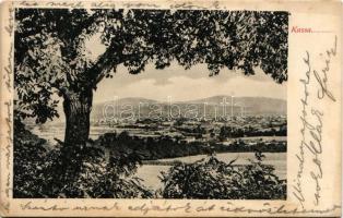 1905 Kassa, Kosice; Látkép / general view (vágott / cut)