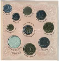 1998. 50f-200Ft (10xklf) "Magyarország pénzérméi" forgalmi sor, közte 1998. 200Ft Ag &quot...