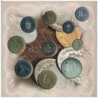 1998. 50f-200Ft (10xklf) "Magyarország pénzérméi" forgalmi sor, közte 1998. 200Ft Ag &quot...