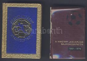 A Magyar labdarúgó bajnokcsapatok 1901-1975, Aranylabdások, aranycsipősök, 2 db minikönyv