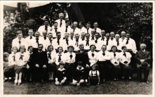 1938 Budapest IV. Újpest, Vízművek szavalókórusa, csoportkép. photo