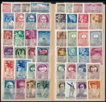 1951-1956 26 db sor + 3 db önálló érték közepes berakólap mindkét oldalán (51.600)