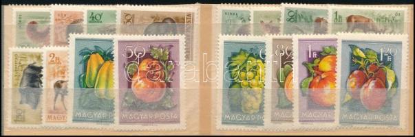 1952-1956 4 db sor + 2 db önálló bélyeg (29.200)