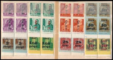 27 db kettős fogazású bélyeg összefüggésekben