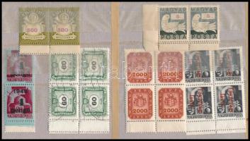 27 db kettős fogazású bélyeg összefüggésekben