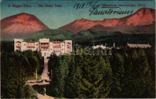 1918 Tátraszéplak, Tatranska Polianka, Westerheim (Tátra, Magas-Tátra, Vysoké Tatry); szanatórium / sanatorium (ázott / wet damage)