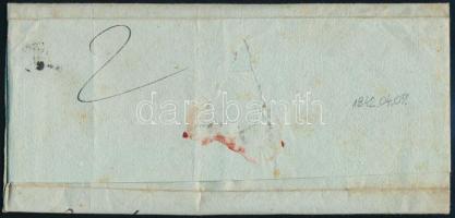 1842 Ex offo levél piros "GRAN / FRANCO" (Gudlin 250p)