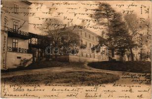 1905 Szliács, Sliac; szálloda. Ivánszky Elek kiadása / hotel (ázott sarok / wet corner)