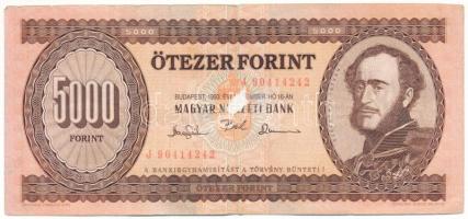 1993. 5000Ft "J 90412424" T:VG Adamo F51