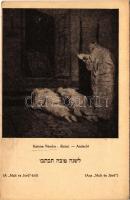 Áhítat, héber felirattal. Múlt és Jövő képeslapok. Judaika / Andacht / devotion, with Hebrew text. J...