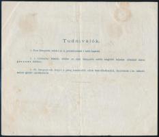 ~1870 5kr illetékjegyes szállítólevél 170 grammos csomagról, viaszpecséttel "ESZTERGOM" - ...