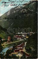 1909 Herkulesfürdő, Baile Herculane; látkép. Eberle Keresztély kiadása / general view, spa (EK)