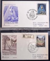 Olaszország díjjegyes gyűjtemény, benne FDC-k, kevés San Marino és Vatikán, kevés bélyeg 6 közepes b...