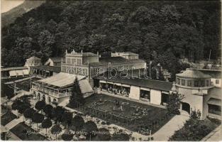 1909 Herkulesfürdő, Baile Herculane; Gyógyház és sétány / Curhaus und Park / spa hall, park (ázott sarok / wet corner)