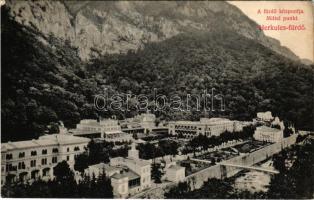 1912 Herkulesfürdő, Baile Herculane; A fürdő központja. Krizsány R. kiadása / Mittelpunkt / spa (EM)