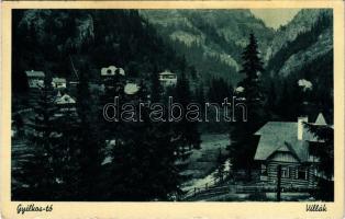 1943 Gyilkos-tó, Ghilcos, Lacul Rosu; villák. Foto Seiwarth felvétele / villas (ázott / wet damage)