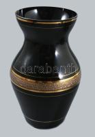 Hialitüveg váza, hibátlan, m: 25,5 cm