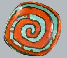 Liszkay Kovács Zoltán (1898-1967): Retro falitál. Jelzett, kopással, d: 26,5 cm