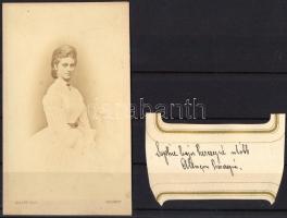 cca 1865 Zsófia Sarolta Auguszta bajor hercegnő (1847-1897), Erzsébet (Sisi) királyné legkisebb húga...