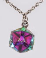 Ezüst (Ag) nyaklánc kővel, bruttó 5,2g