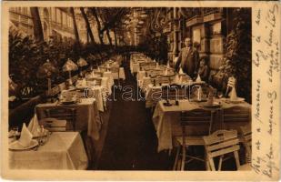 1927 Budapest V. Pinke József étterme, terasz. Váci utca 38. (EB)