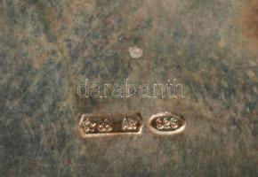 Ezüst (Ag) kulcstartó, jelzett, nettó 30,2g