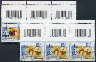 2011 Karácsony sor hármascsíkokban, felül vonalkódos üres mezőkkel (15.000)