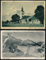 1940-1943 2 db képeslap "VISK" és "RAHÓ" magyar-rutén 2 nyelvű bélyegzéssel érvé...