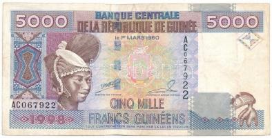 Guinea 1998. 5000Fr "AC067922" T:F Guinea 1998. 5000 Francs "AC067922" C:F Krause P#38
