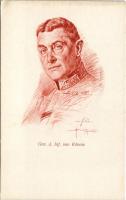 General der Infanterie Kövess von Kövessháza. F. Schiller / WWI Austro-Hungarian K.u.K. military art postcard, Infantry General