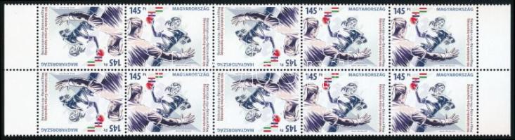 2014 Női kézilabda EB tízescsík, benne egyenes és fordított képállású párok