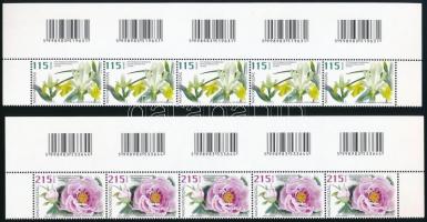 2015 Virág XVII. - MTA Ökológiai Kutatóközpont, Nemzeti Botanikus Kert, Vácrátót sor vonalkódos ötöscsíkokban