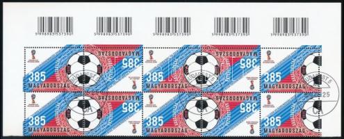 2018 Labdarúgó VB XIII. - Oroszország ívsarki vonalkódos tízescsík, klf képállású párokkal