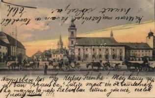Nagyszeben Big square church