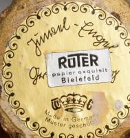 3 darab éneklő angyal figura, közte kerámia, jelzett, m: 15 cm alatt