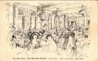 New York City, The Waldorf Astoria Hotel, the Rose Room, interior (EK)