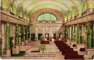 Chicago (Illinois), Passenger Terminal and North Western Railway, Main Waiting Room. v. O. Hammon Pub Co. (EK)