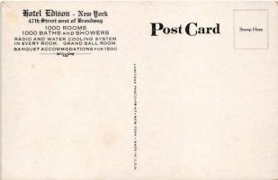 New York City, Hotel Edison, automobiles, 46th to 47th Street just West of Broadway (Rb)
