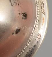 Ezüst (Ag) pálinkás pohár szett, 6 darab, jelzett, Pest, 1872-1937 közötti fémjel, 800 ezrelékes ezü...