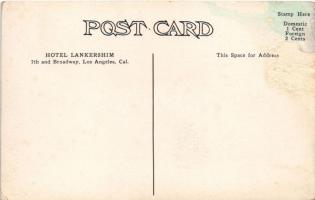 Los Angeles (California), Hotel Lankershim, automobiles (Rb)